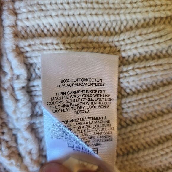 Express cable knit sweater M cotton blend fall cozy winter comfy - Picture 7 of 8